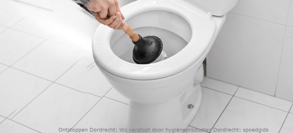 Wc verstopt door hygiëneproducten Dordrecht: spoedgids